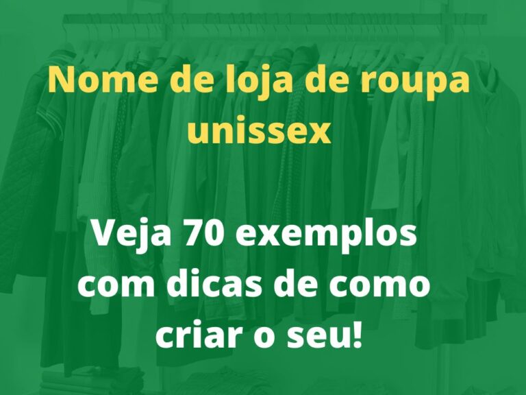 Nome De Loja De Roupa Unissex Veja Ideias Originais